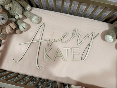 Personalized Wood 2 Name Sign