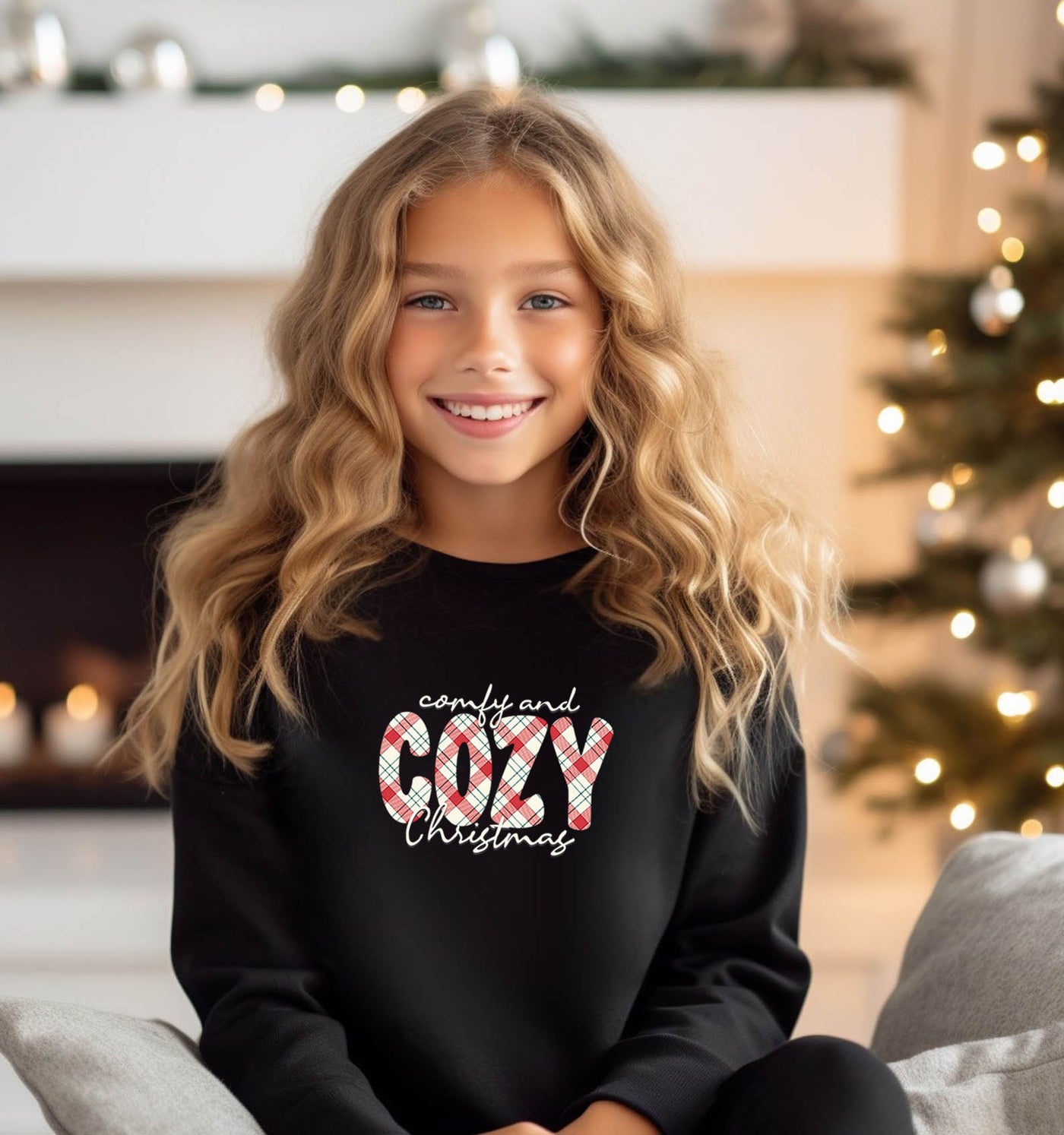 YOUTH/KIDS  Comfy & Cozy Christmas Sweatshirt