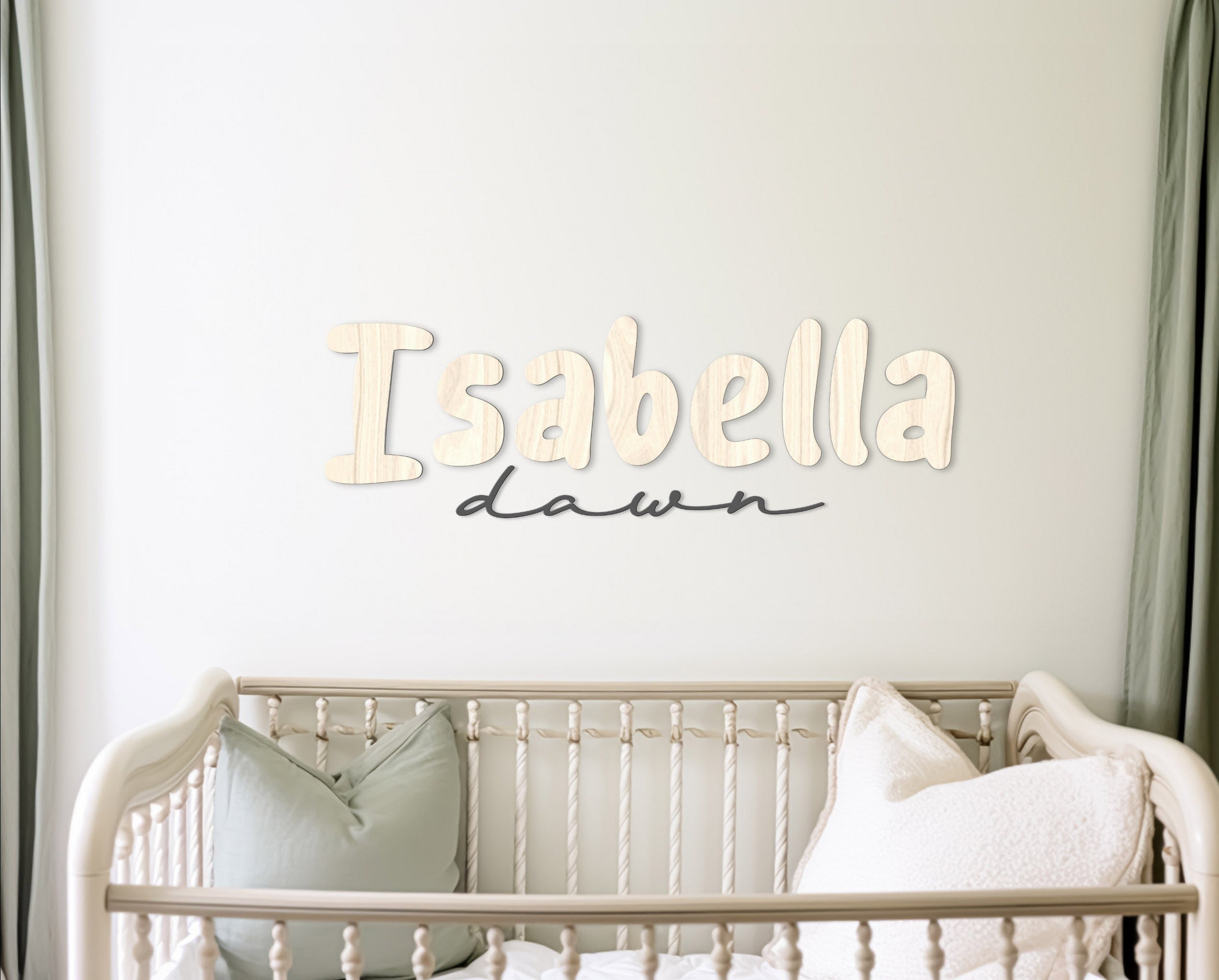 Personalized Wooden 2 Name Sign Simply Inspired Design Co