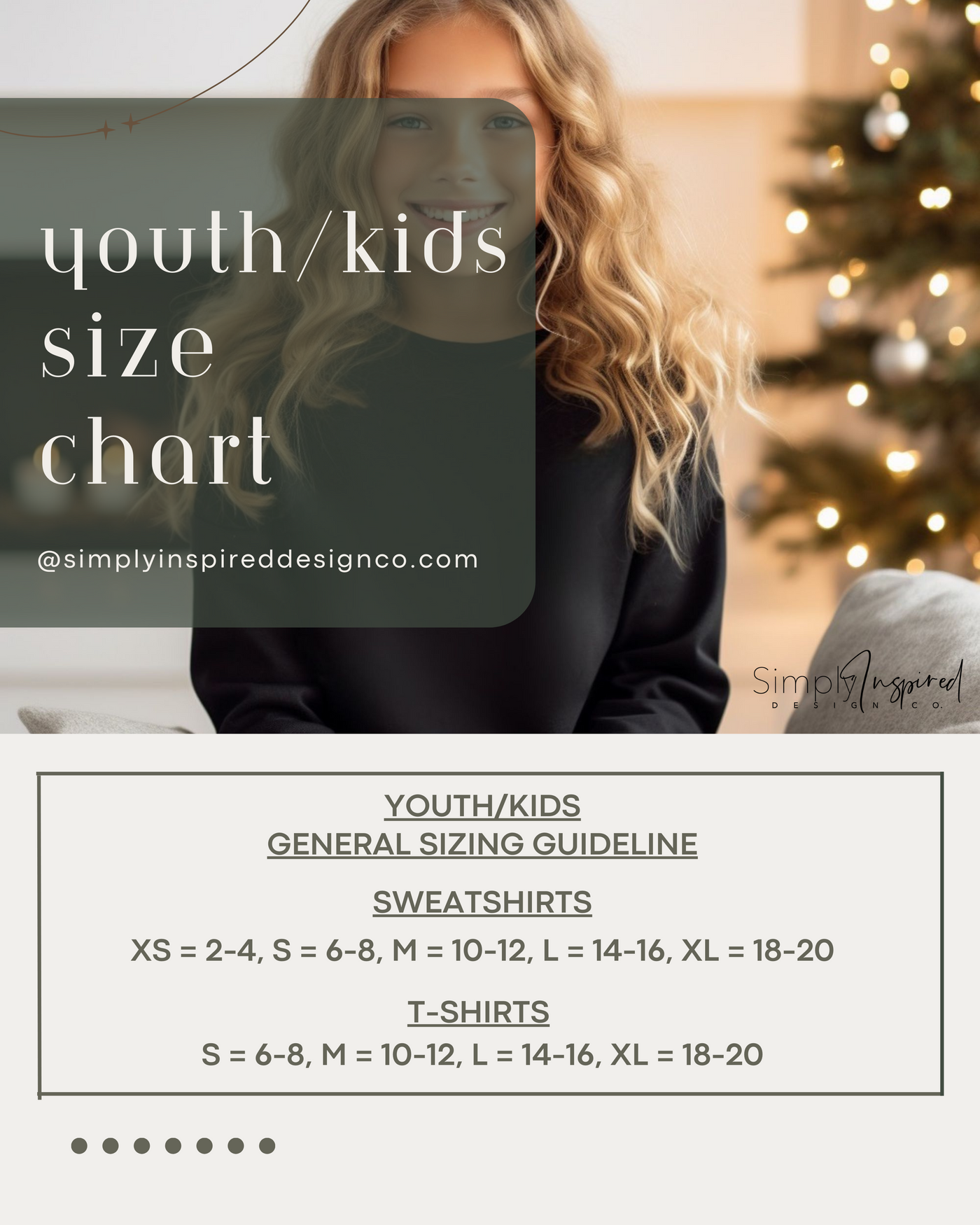 YOUTH/KIDS Merry Christmas TreesSweatshirt