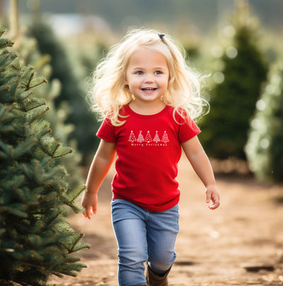 YOUTH/KIDS Merry Christmas TreesT-Shirt