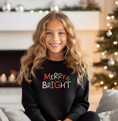 YOUTH/KIDS  Merry & Bright Sweatshirt
