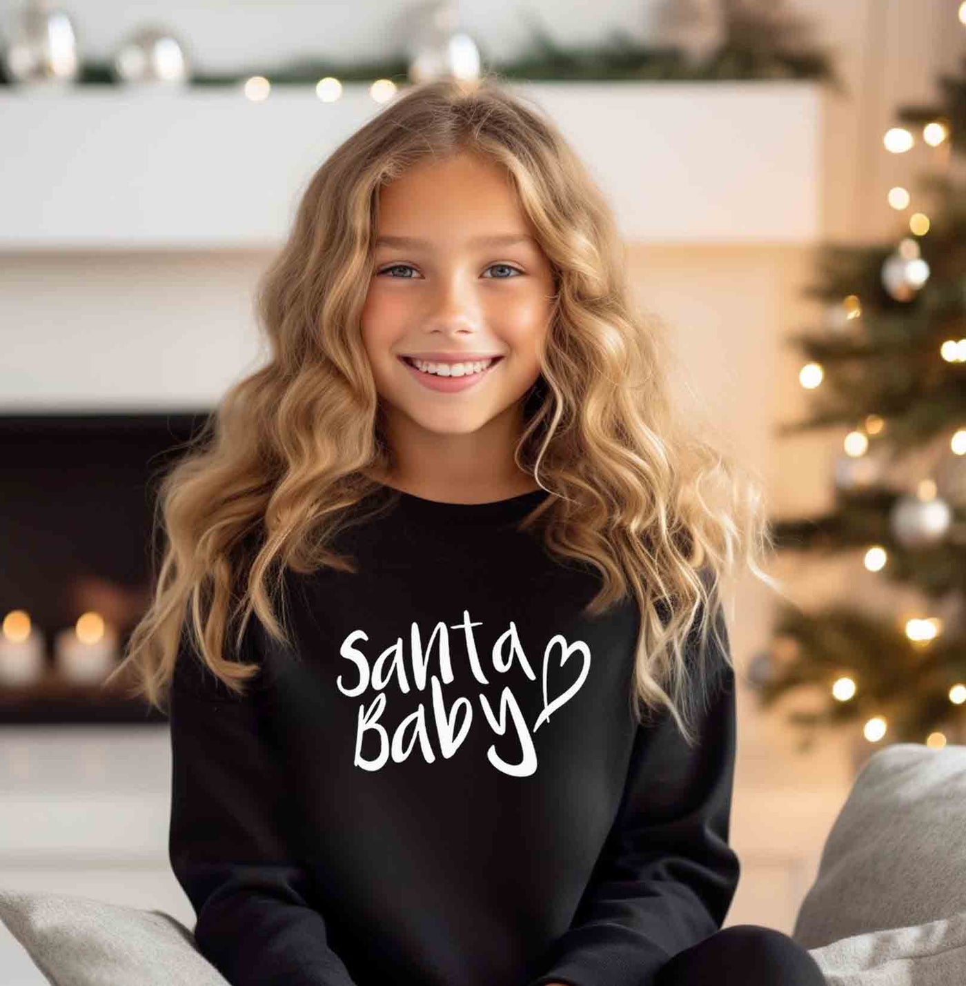 YOUTH/KIDS Santa Baby Sweatshirt