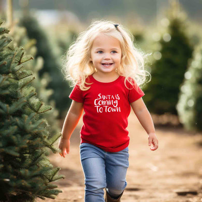 YOUTH/KIDS Santa is coming to Town T-Shirt