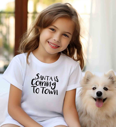 YOUTH/KIDS Santa is coming to Town T-Shirt