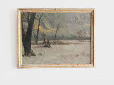 Neutral Winter Landscape Print