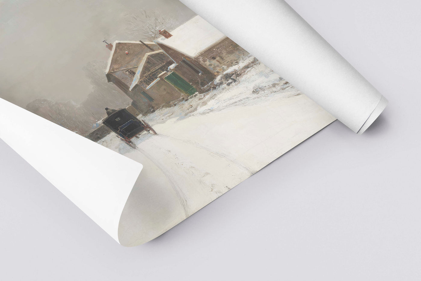 Carriage in the Snow (Vertical)
