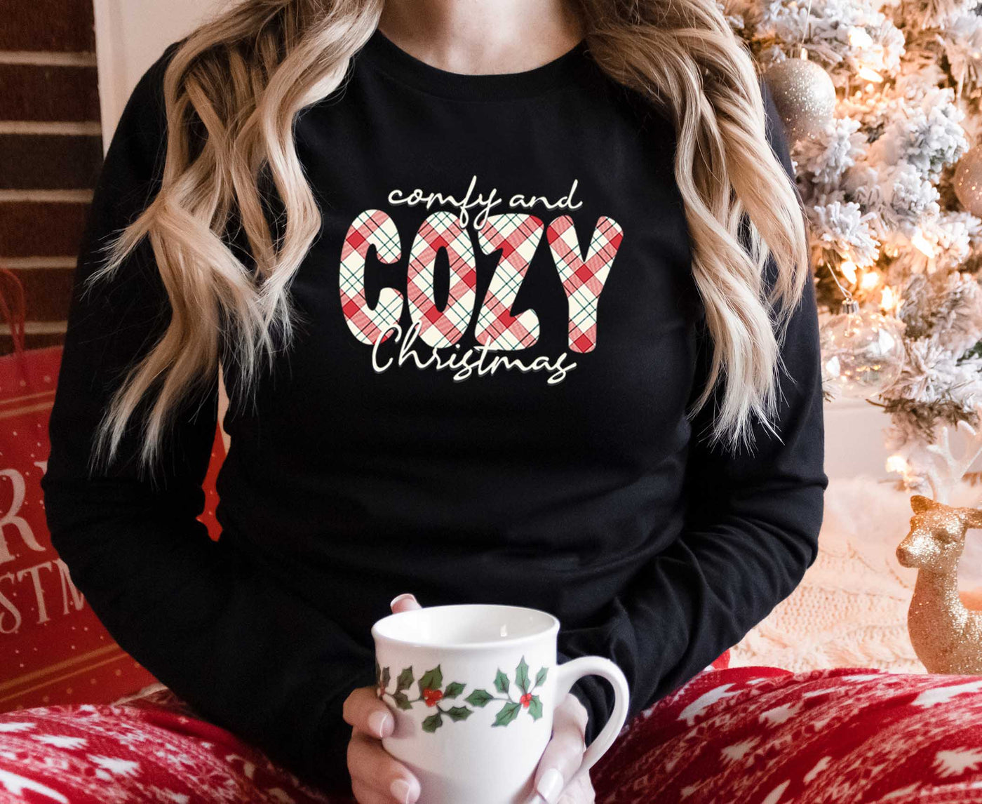 Comfy & Cozy Christmas Long Sleeve Tee