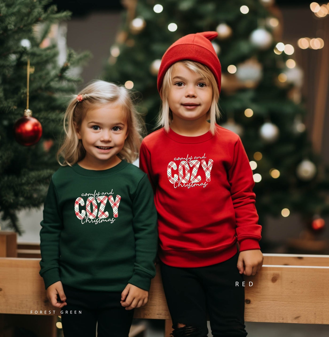 YOUTH/KIDS  Comfy & Cozy Christmas Sweatshirt