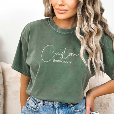 Custom Embroidery Tee