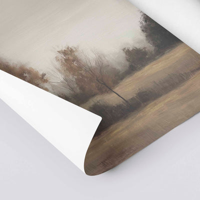 Paper Print with a fall nature-themed design to use in your own frame.