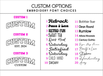 Custom Embroidery Tee