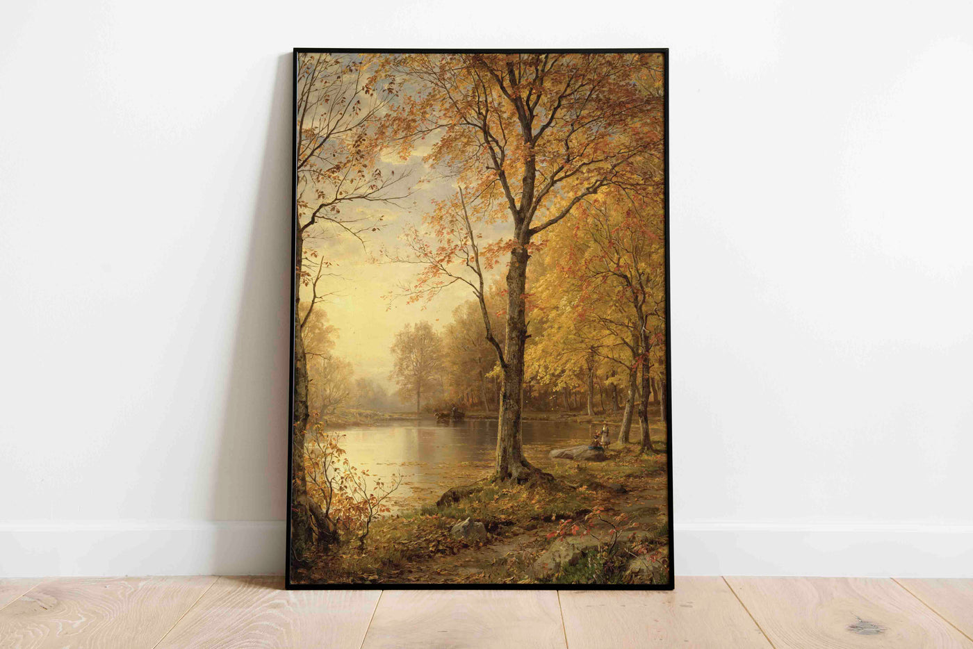 Fall Landscape by the pond Print