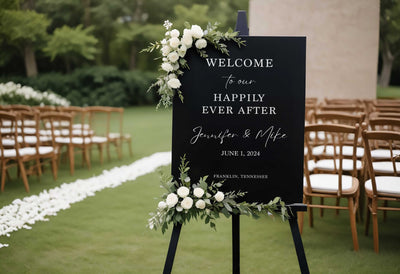 Happily Ever After Wedding Sign