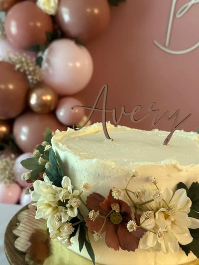 Personalized Name Cake Topper