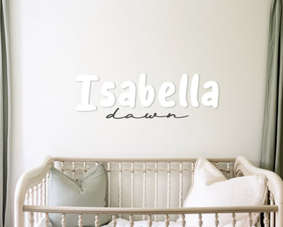 Personalized Wooden 2 Name Sign