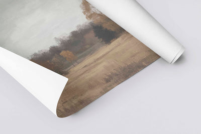 Neutral Fall Landscape Canvas Art - "Late Autumn"