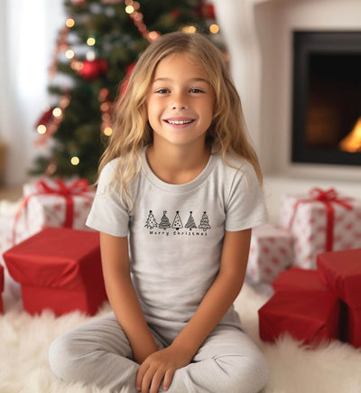 YOUTH/KIDS Merry Christmas TreesT-Shirt