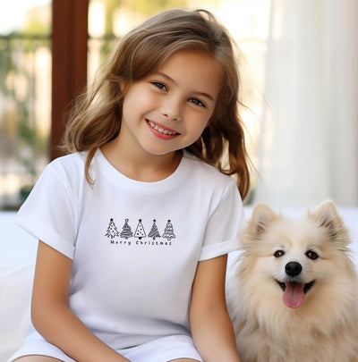 YOUTH/KIDS Merry Christmas TreesT-Shirt