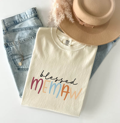 blessed MIMI, MEME, MAMA Tee
