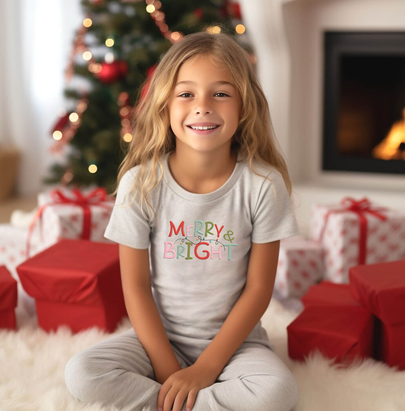 YOUTH/KIDS  Merry & Bright T-Shirt