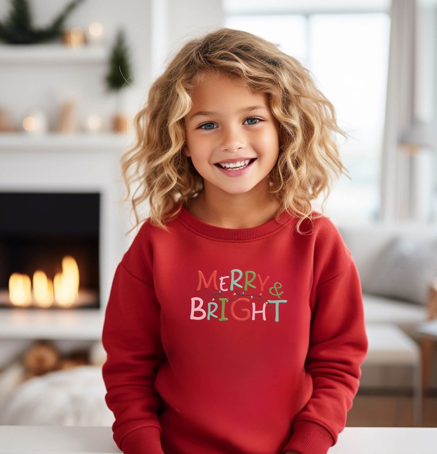 YOUTH/KIDS  Merry & Bright Sweatshirt