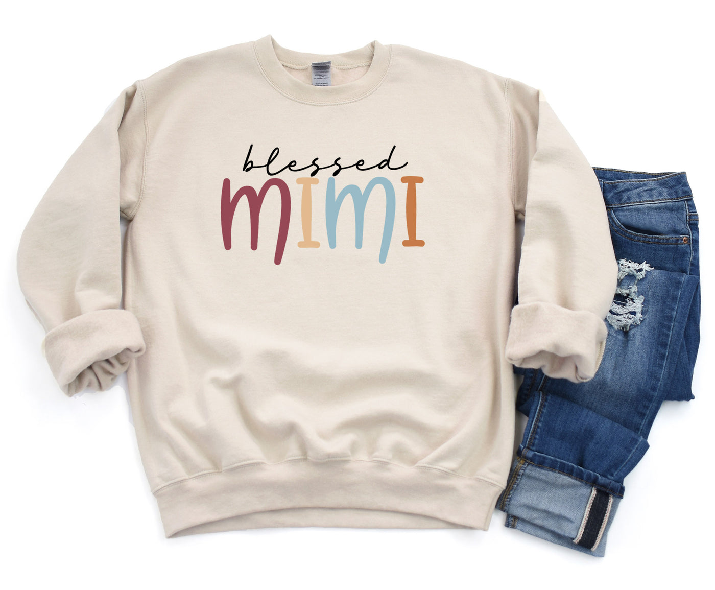 blessed MIMI, MEME, MAMA SWEATSHIRT