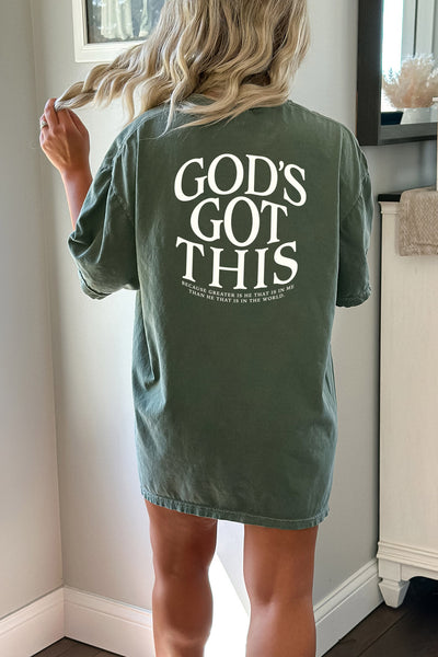 God's got this (left chest & back)