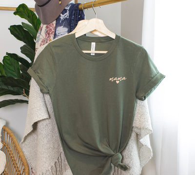 Mama Heart (chest) Tee
