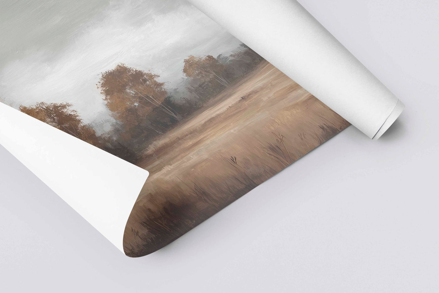 Golden Autumn Landscape Canvas Art - "Memory of Fall "