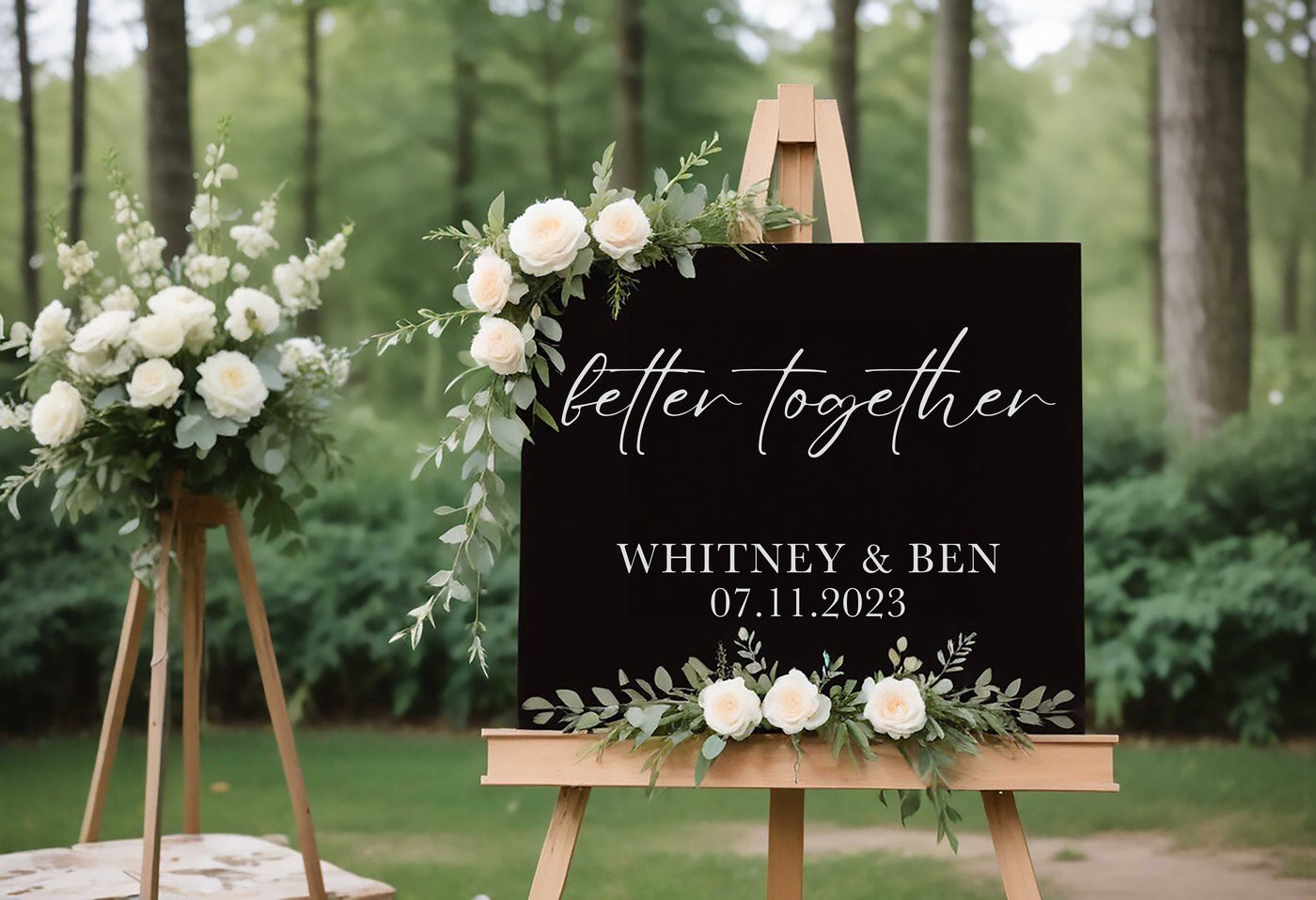 Better together Wedding Sign