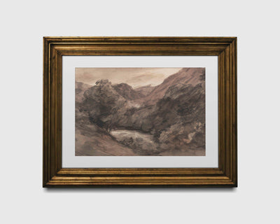Muted Mountain View Print