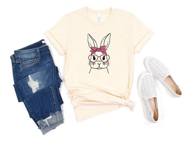 Bunny w/Bow & Glasses Tee