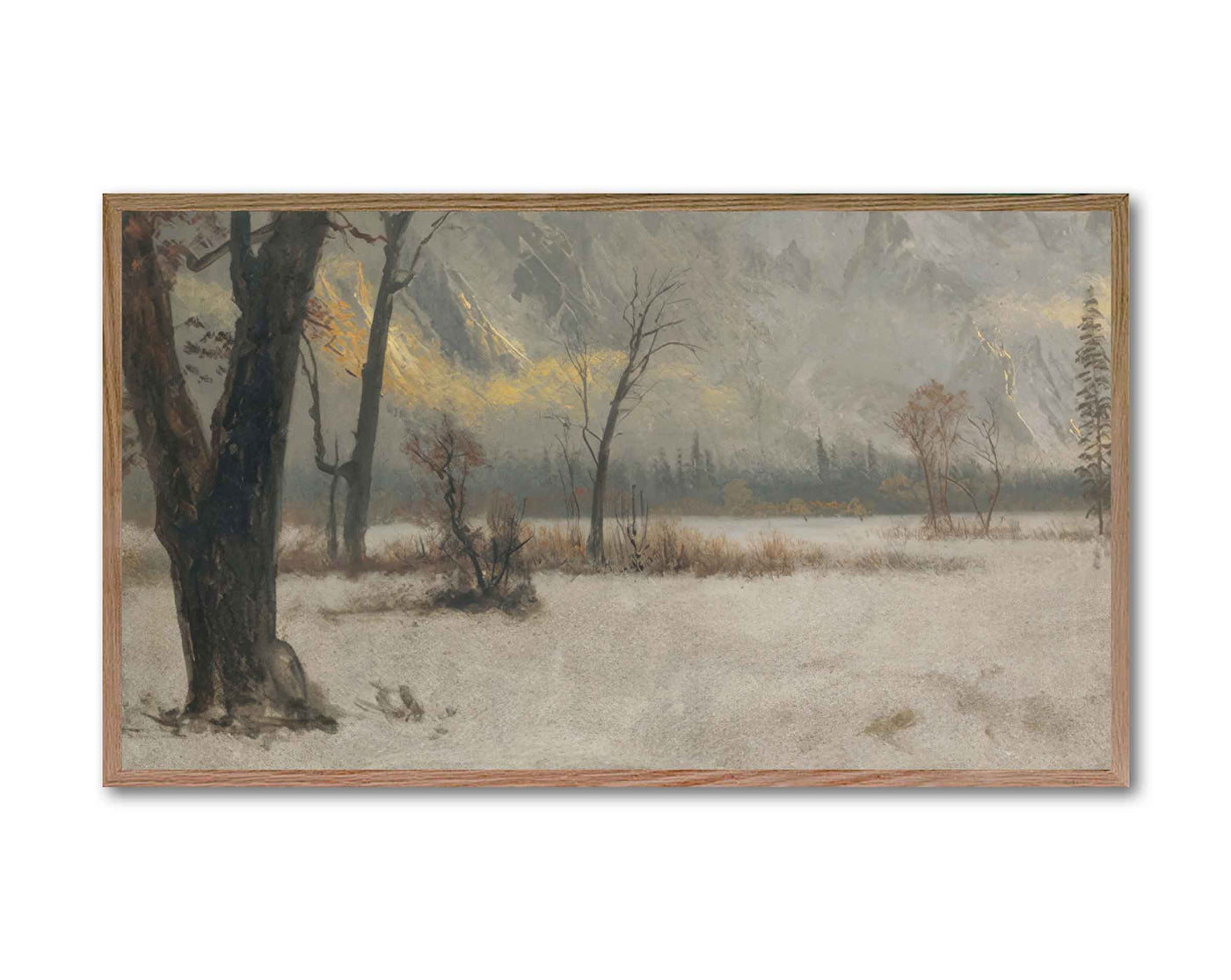 FRAME TV ART |  Neutral Winter Landscape