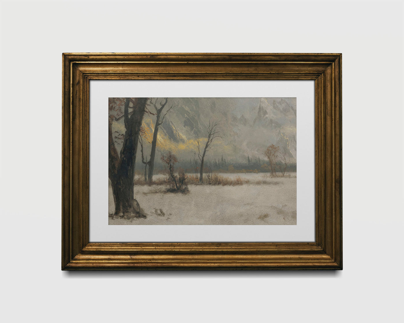 Neutral Winter Landscape Print