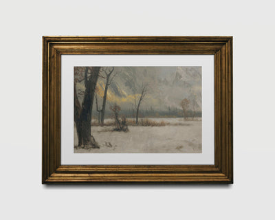 Neutral Winter Landscape Print