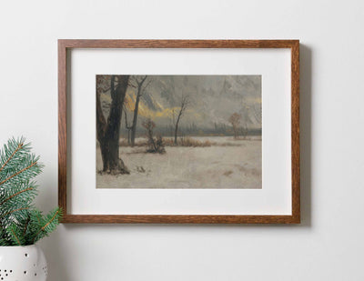 Neutral Winter Landscape Print