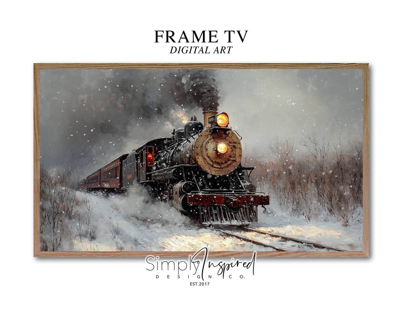 Old Steam Engine Train - DIGITAL
