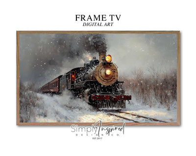 Old Steam Engine Train - DIGITAL