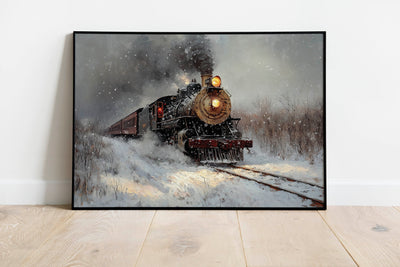 Old Steam Engine Train - DIGITAL
