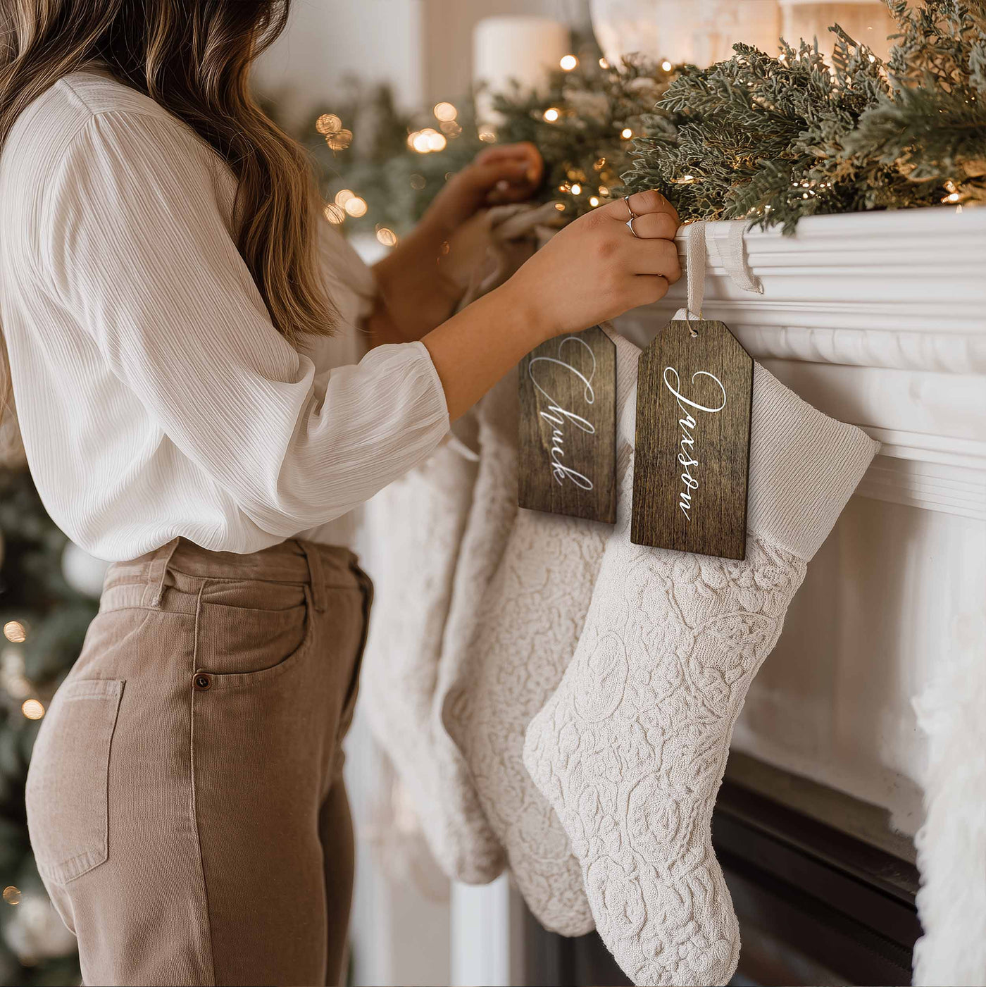 Christmas stocking tag