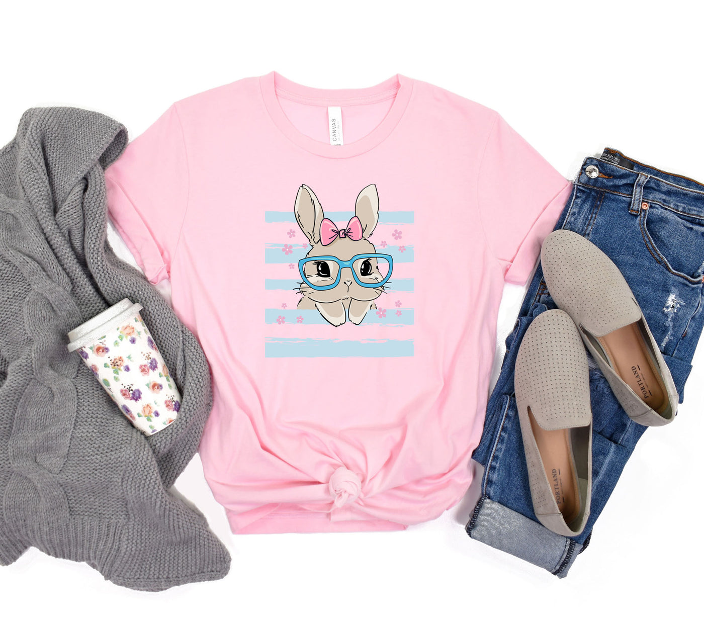 Cute Bunny Pink Tee