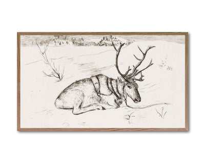Resting Reindeer - DIGITAL