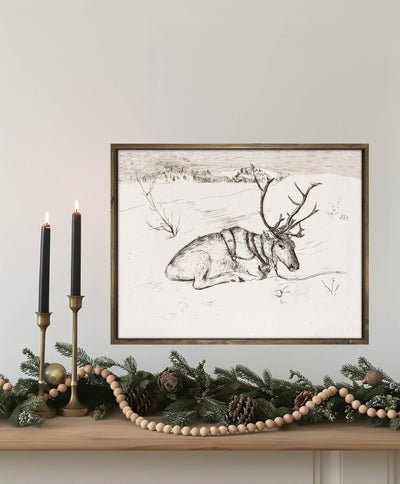 Resting Reindeer - DIGITAL