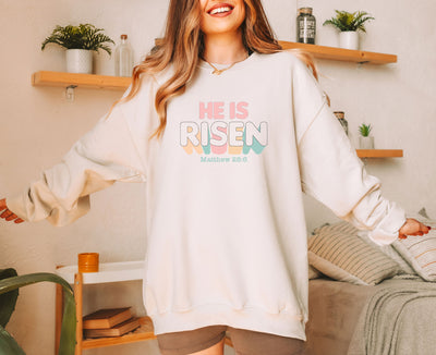 He is Risen (Retro) Sweatshirt