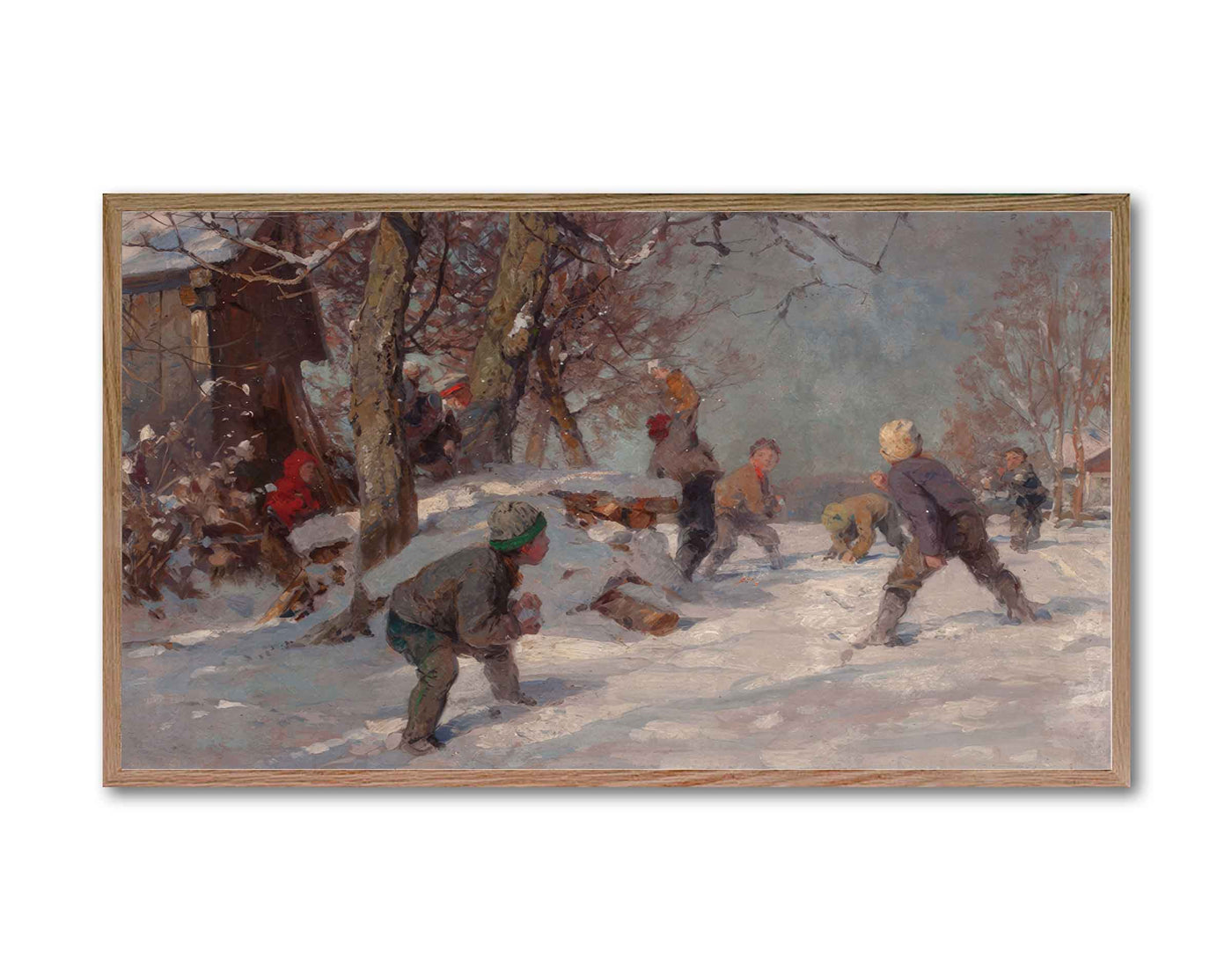 FRAME TV ART |  School Day Snowball Fight