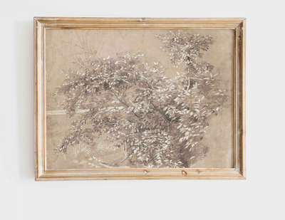 Vintage Foliage Print