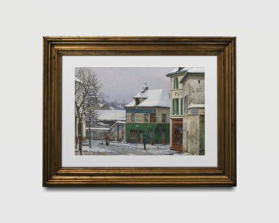 Snow in town Print