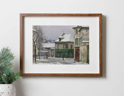 Snow in town Print