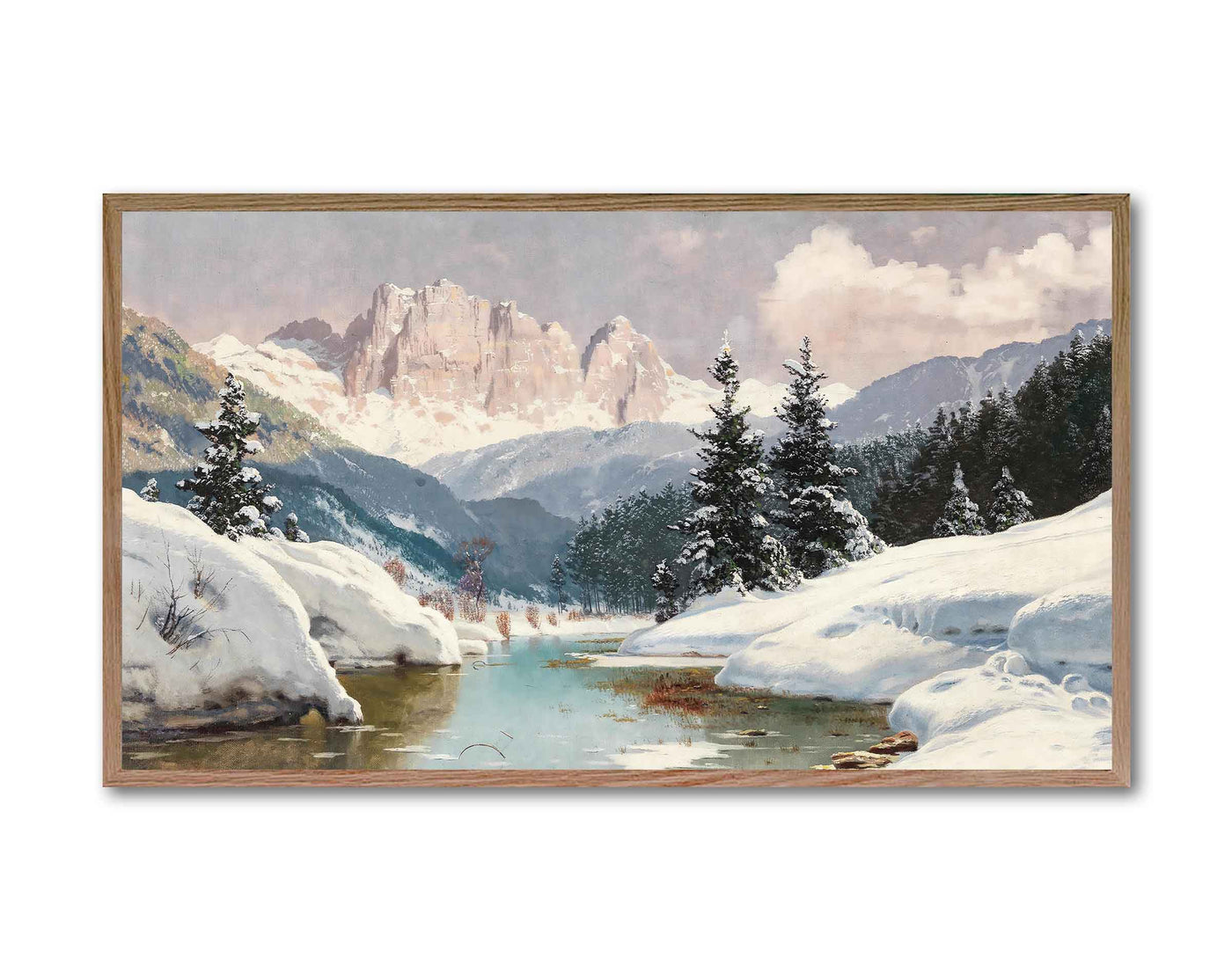 FRAME TV ART | Snowscape Mountains